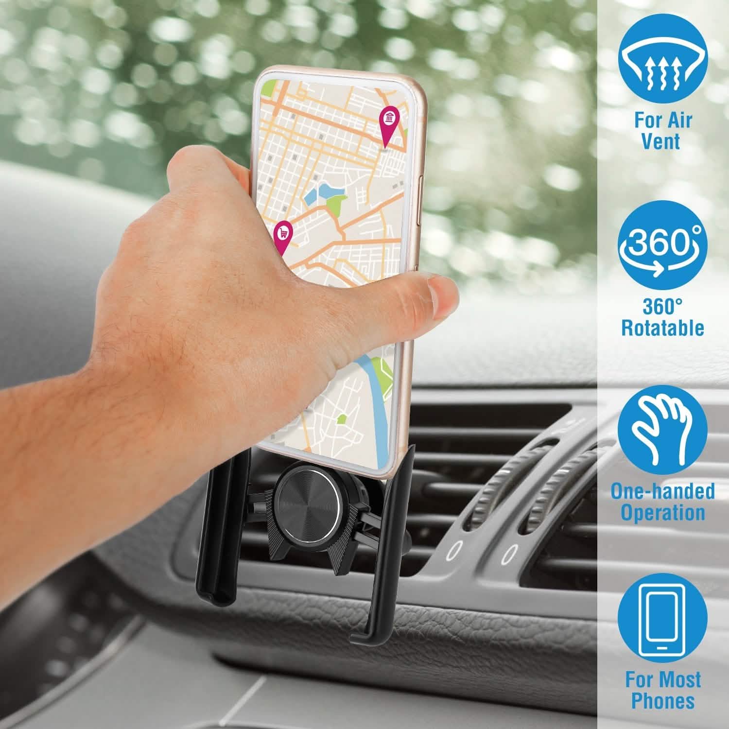 Universal Car Air Vent Phone Mount Automotive - Tophatter Daily Deals