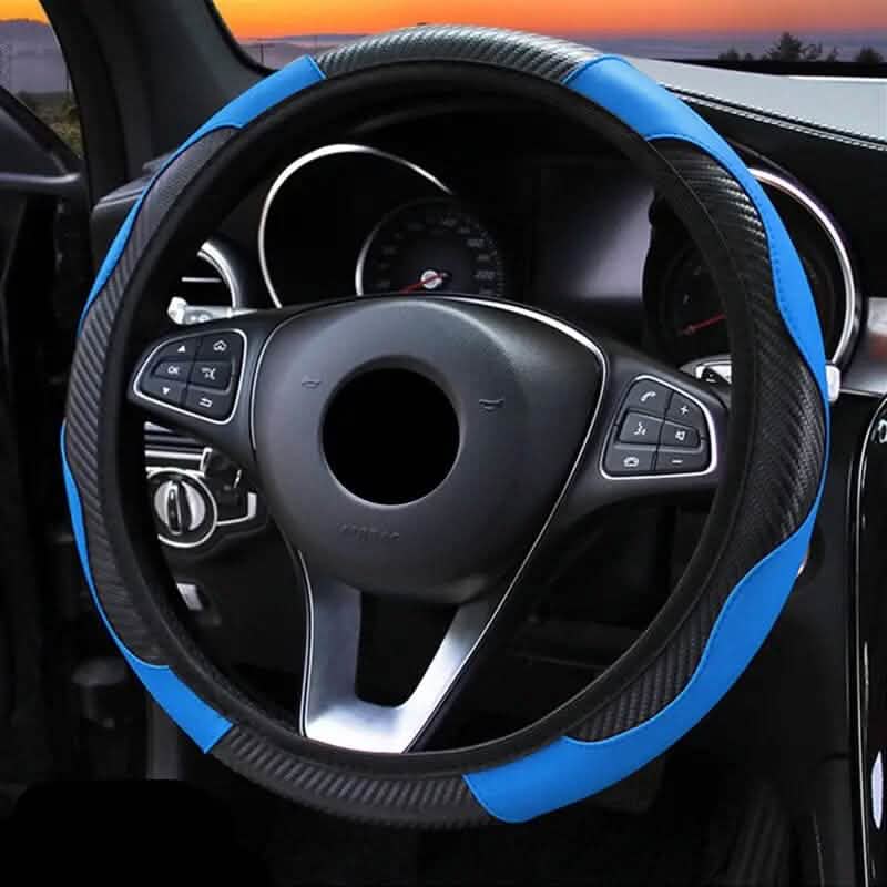 Universal Car Steering Wheel Cover Blue Automotive - Tophatter Daily Deals