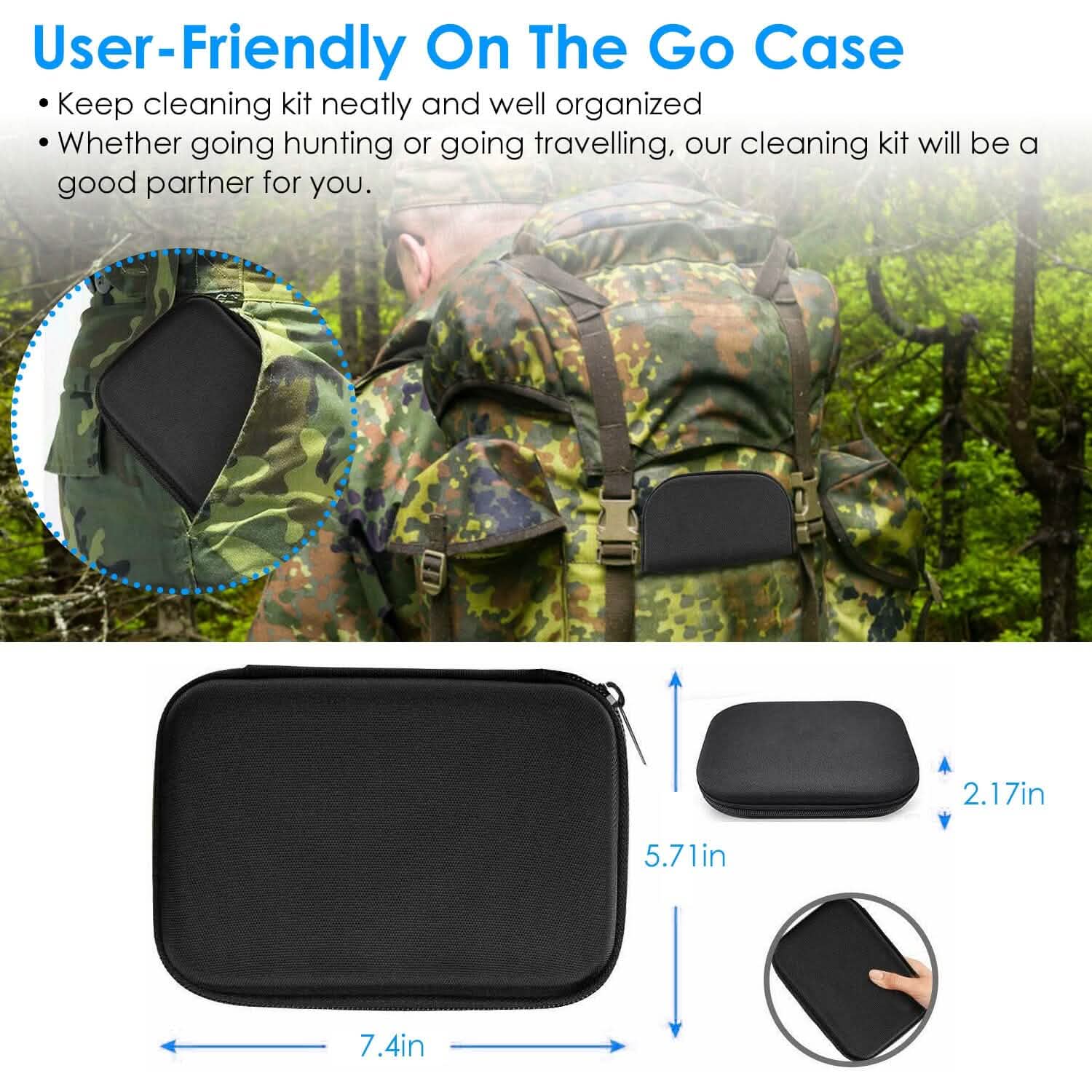 Universal Gun Cleaning Kit with 39.3