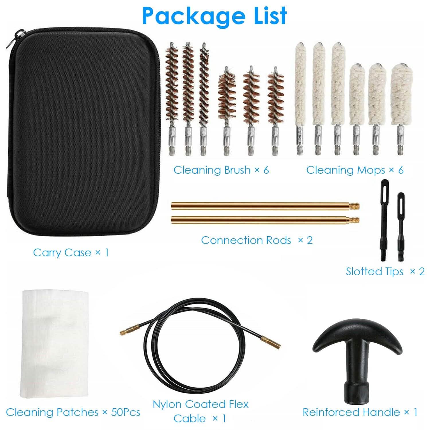 Universal Gun Cleaning Kit with 39.3" Flex Cable Brass Rod Everything Else - Tophatter Daily Deals