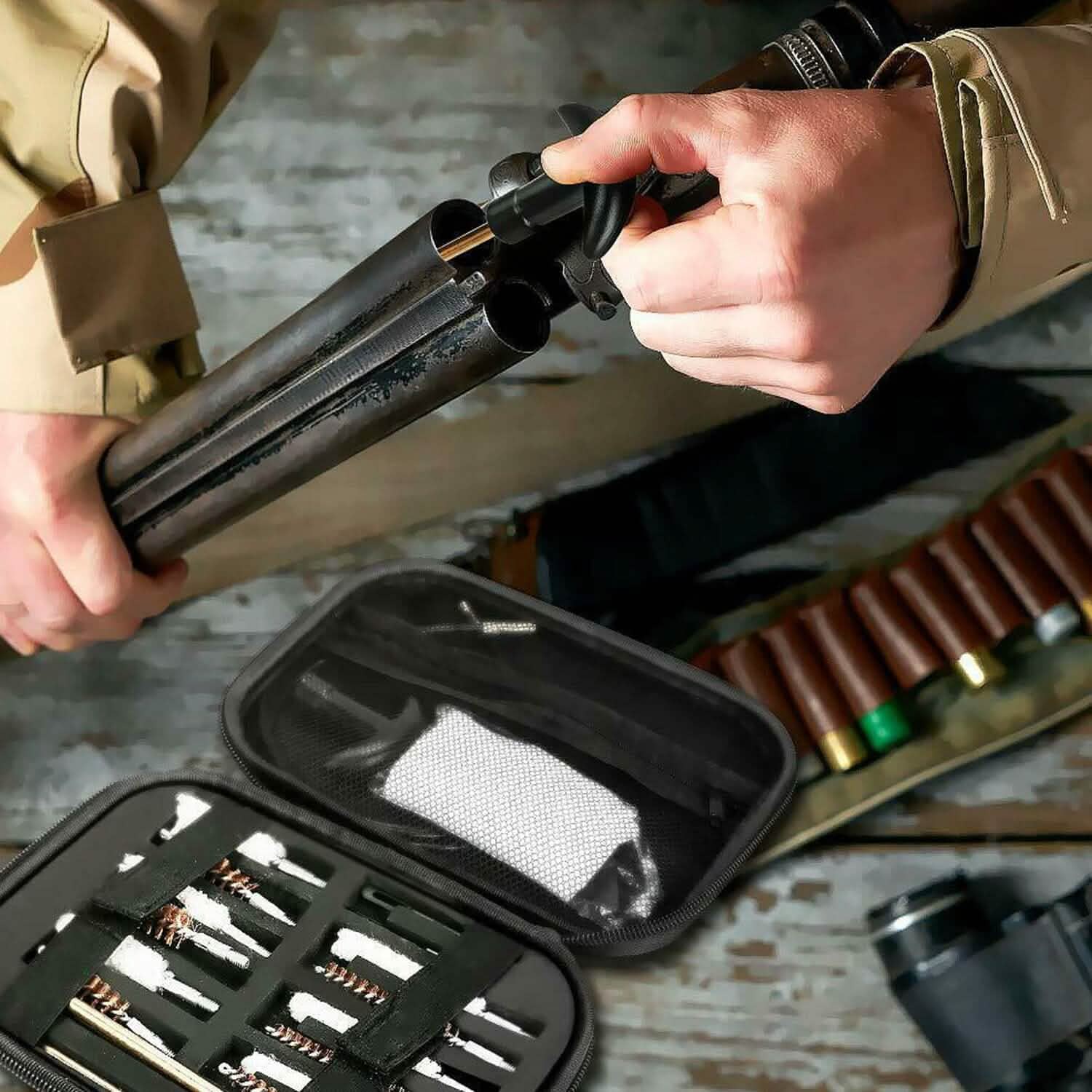 Universal Gun Cleaning Kit with 39.3" Flex Cable Brass Rod Everything Else - Tophatter Daily Deals