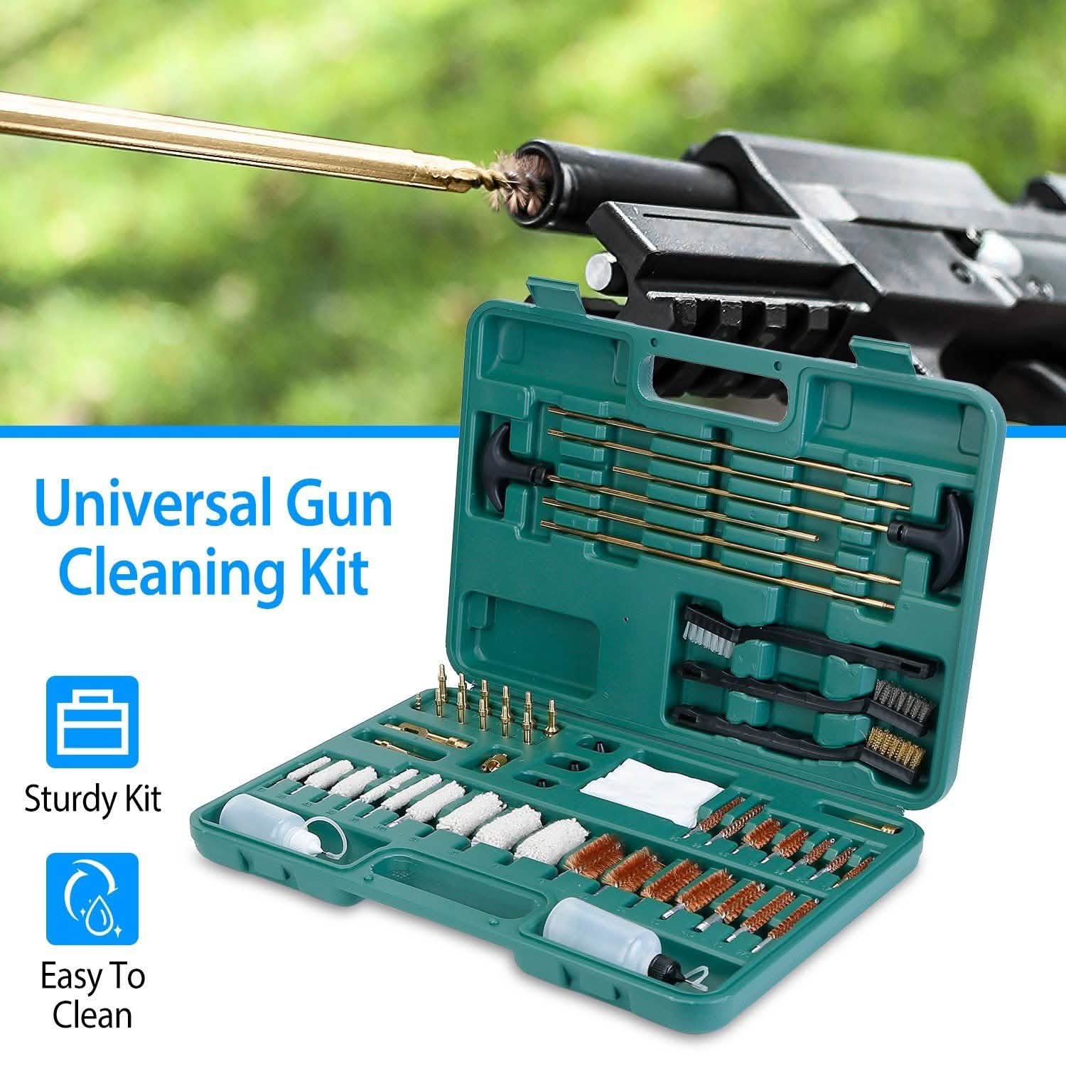 Universal Gun Cleaning Kit with Carrying Case Tactical & Self Defense - Tophatter Daily Deals