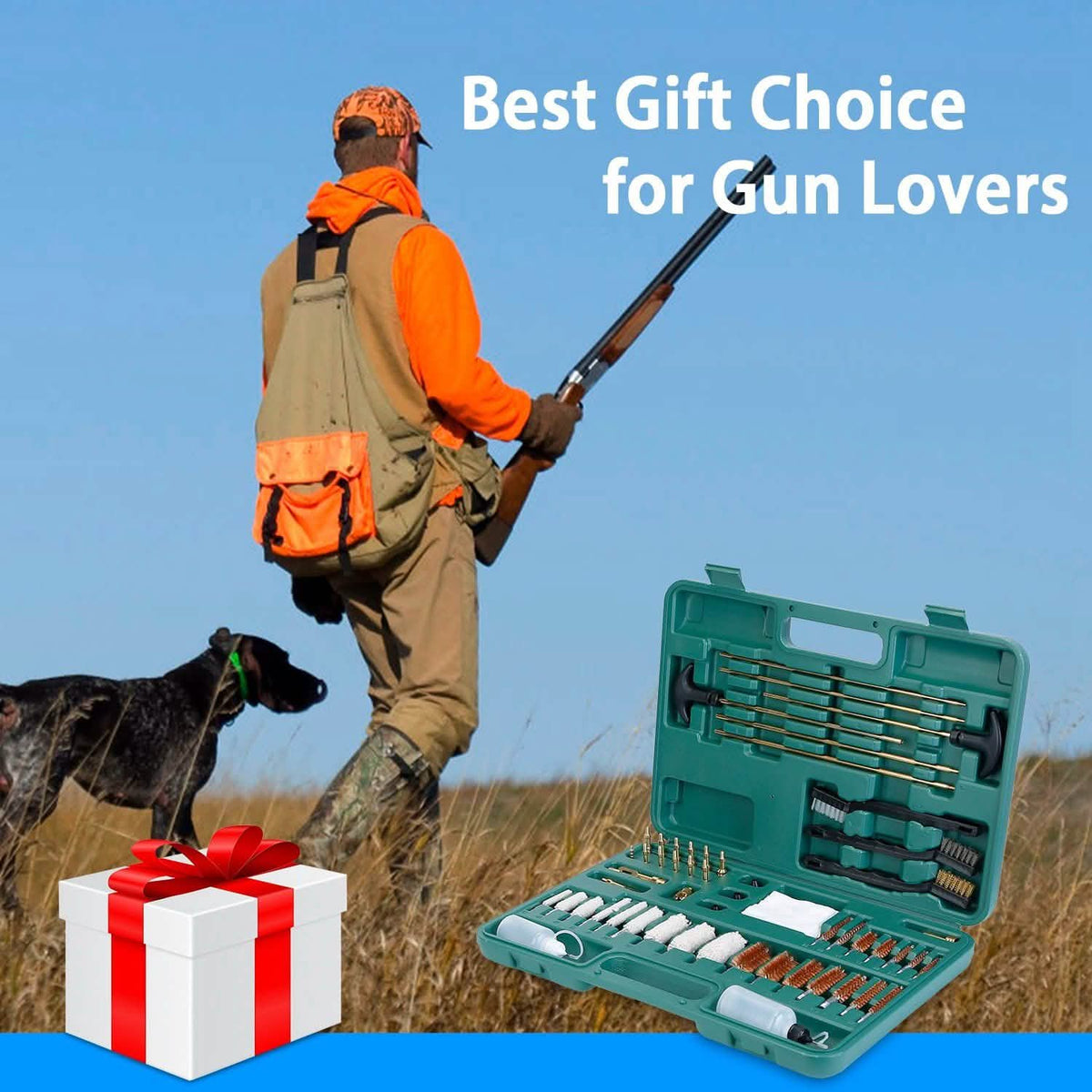 Universal Gun Cleaning Kit with Carrying Case Tactical & Self Defense - Tophatter Daily Deals