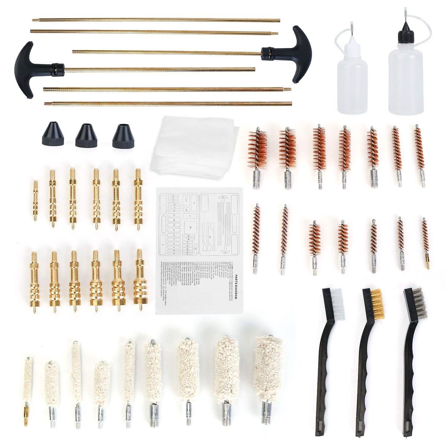 Universal Gun Cleaning Kit with Carrying Case Tactical & Self Defense - Tophatter Daily Deals