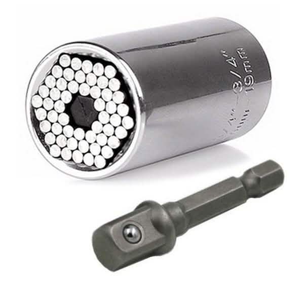 Universal Multifunctional Wrench Set Silver Home Improvement - Tophatter Daily Deals