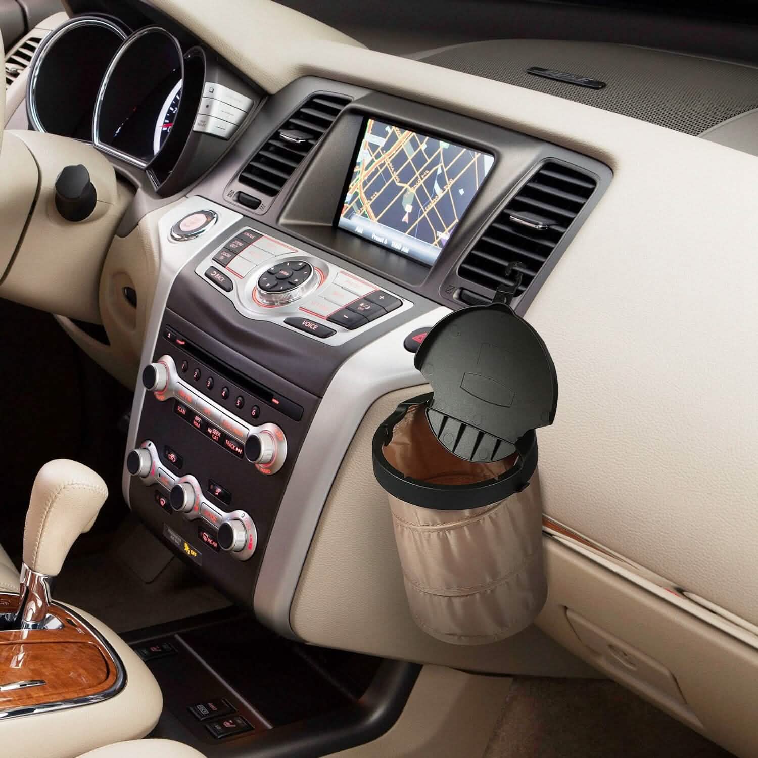 Universal Portable Car Trash Can Automotive - Tophatter Daily Deals