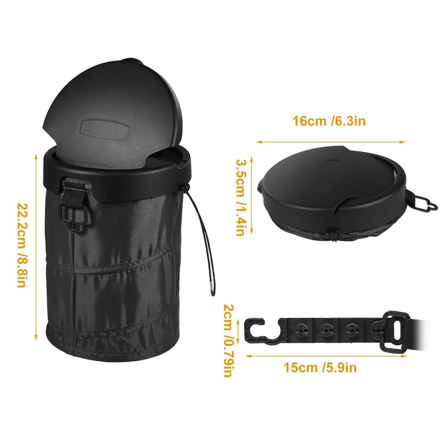 Universal Portable Car Trash Can Automotive - Tophatter Daily Deals