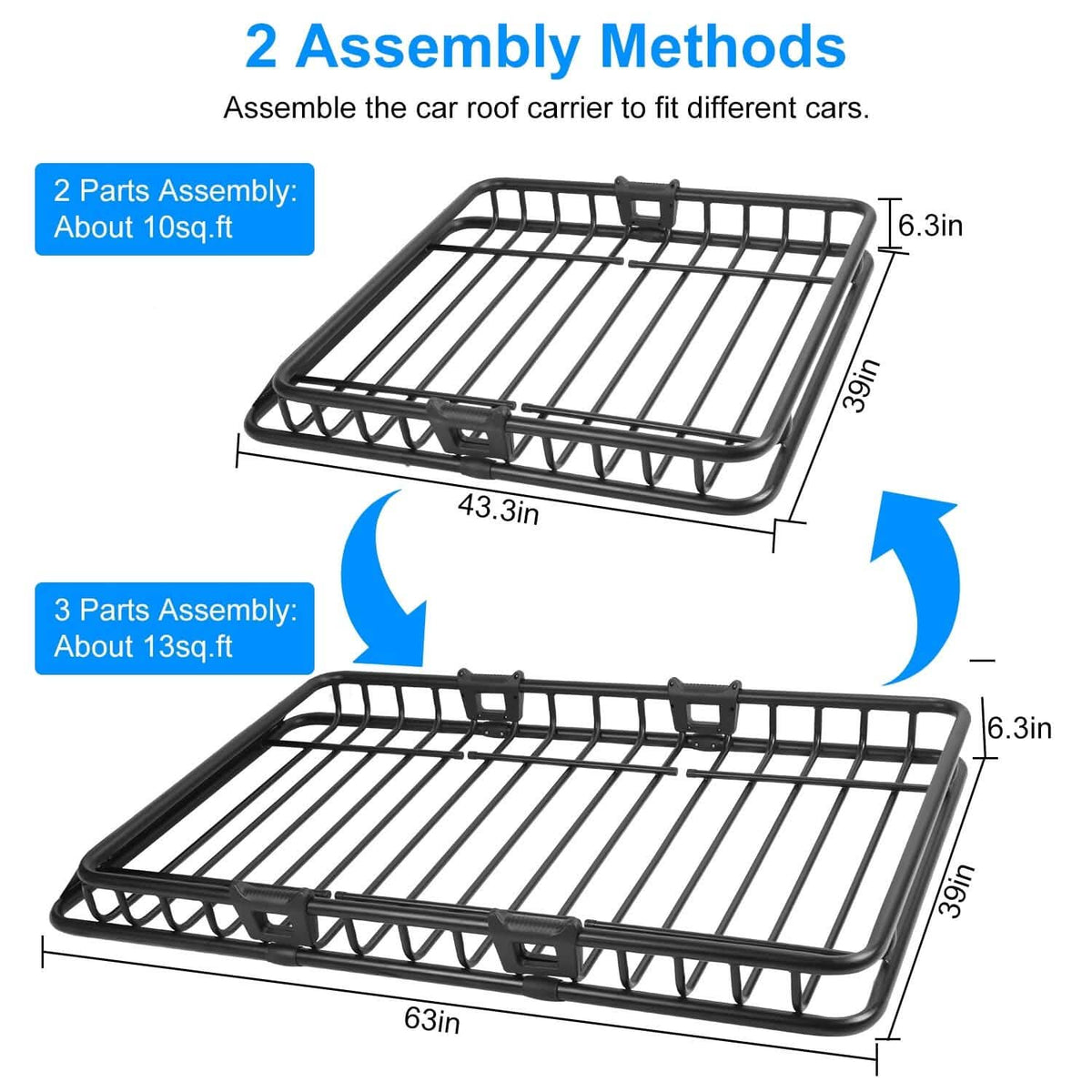 Universal Roof Rack Car Luggage Holder Automotive - Tophatter Daily Deals
