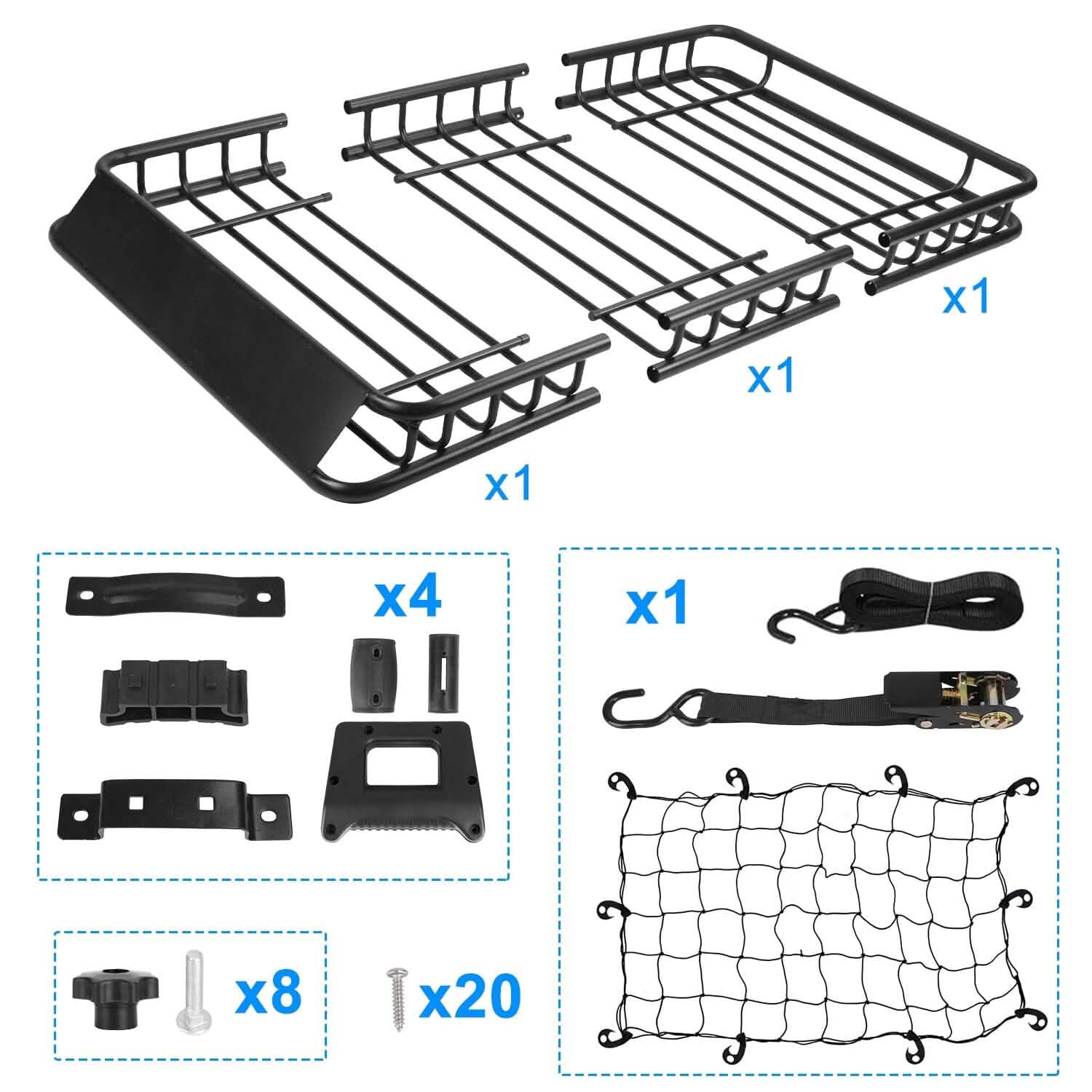 Universal Roof Rack Car Luggage Holder Automotive - Tophatter Daily Deals