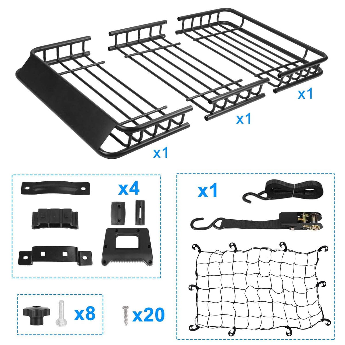 Universal Roof Rack Car Luggage Holder Automotive - Tophatter Daily Deals