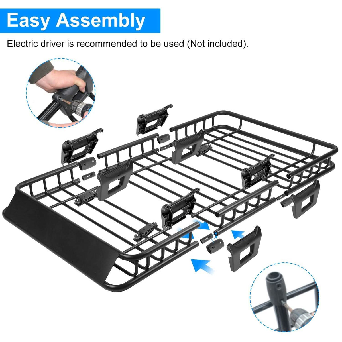 Universal Roof Rack Car Luggage Holder Automotive - Tophatter Daily Deals