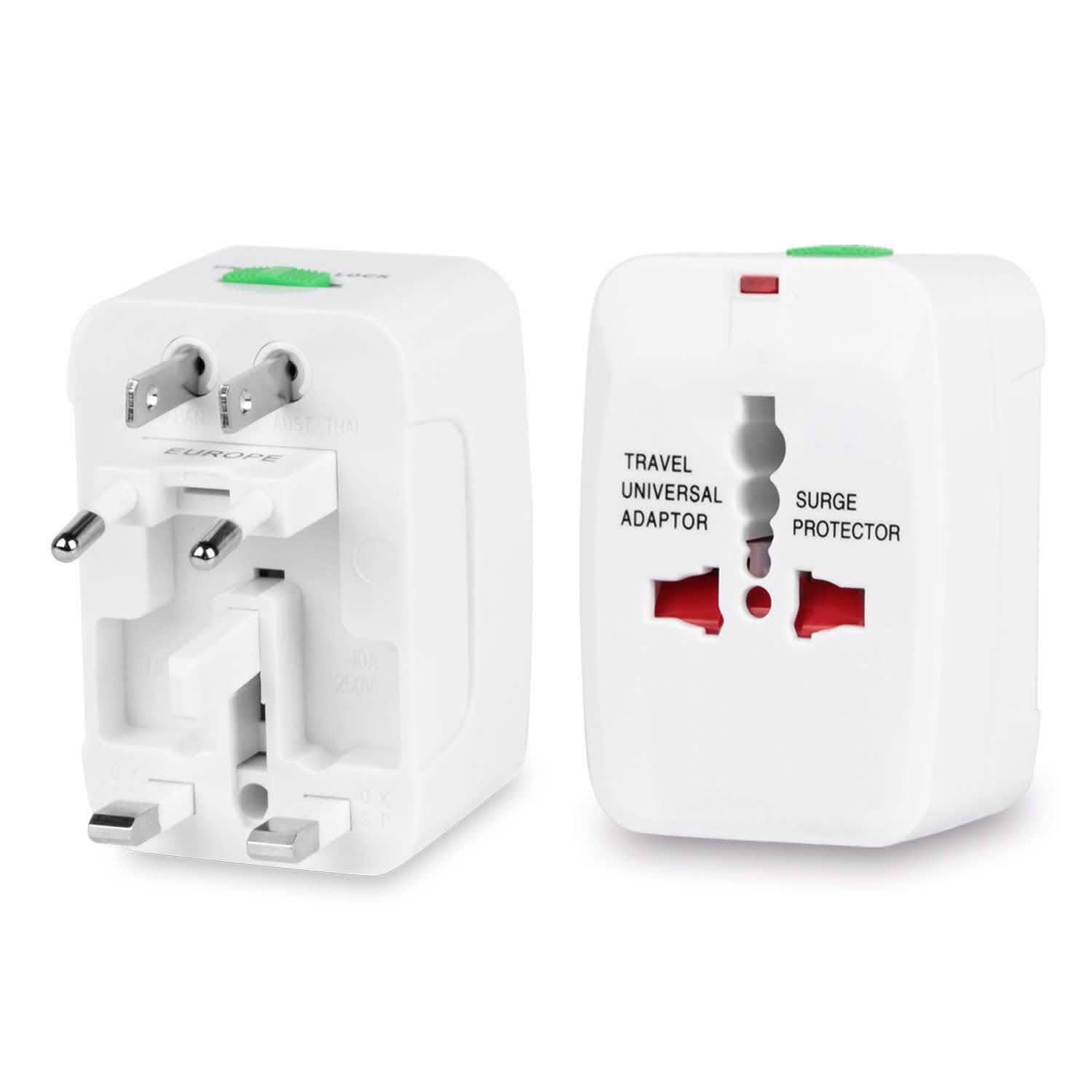 Universal Travel Adapter with 4 Interchangeable Plugs Mobile Accessories - Tophatter Daily Deals
