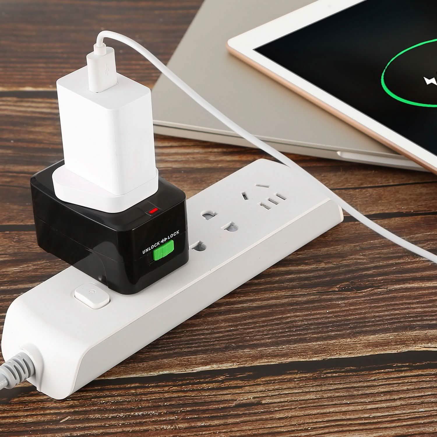 Universal Travel Adapter with 4 Interchangeable Plugs Mobile Accessories - Tophatter Daily Deals