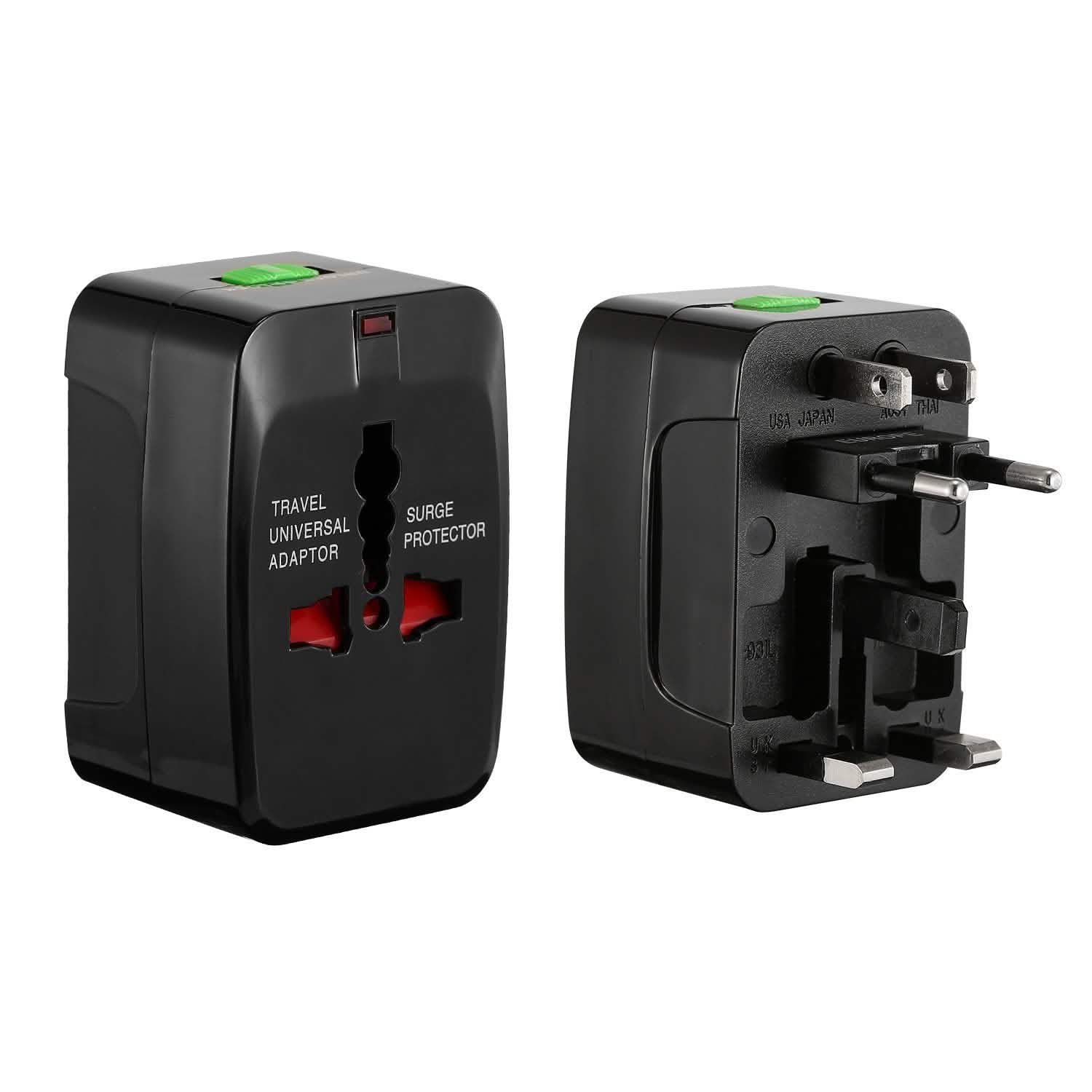 Universal Travel Adapter with 4 Interchangeable Plugs Mobile Accessories - Tophatter Daily Deals