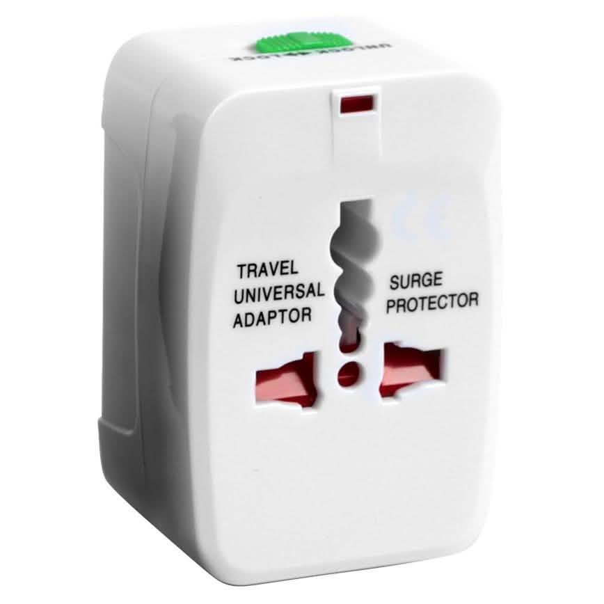 Universal Travel Adapter with 4 Interchangeable Plugs White Mobile Accessories - Tophatter Daily Deals