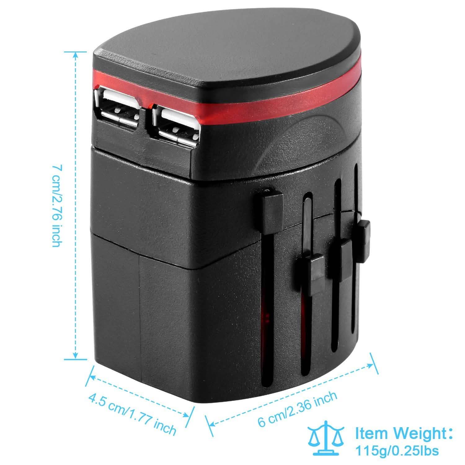 Universal Travel Power Adapter All in One Wall Charger Batteries & Power Accessories - Tophatter Daily Deals