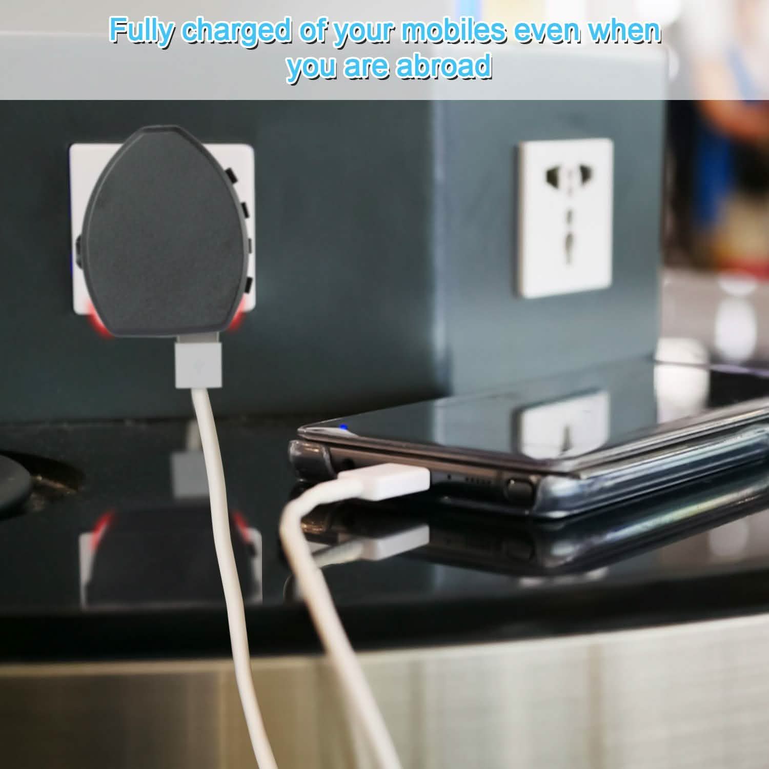 Universal Travel Power Adapter All in One Wall Charger Batteries & Power Accessories - Tophatter Daily Deals