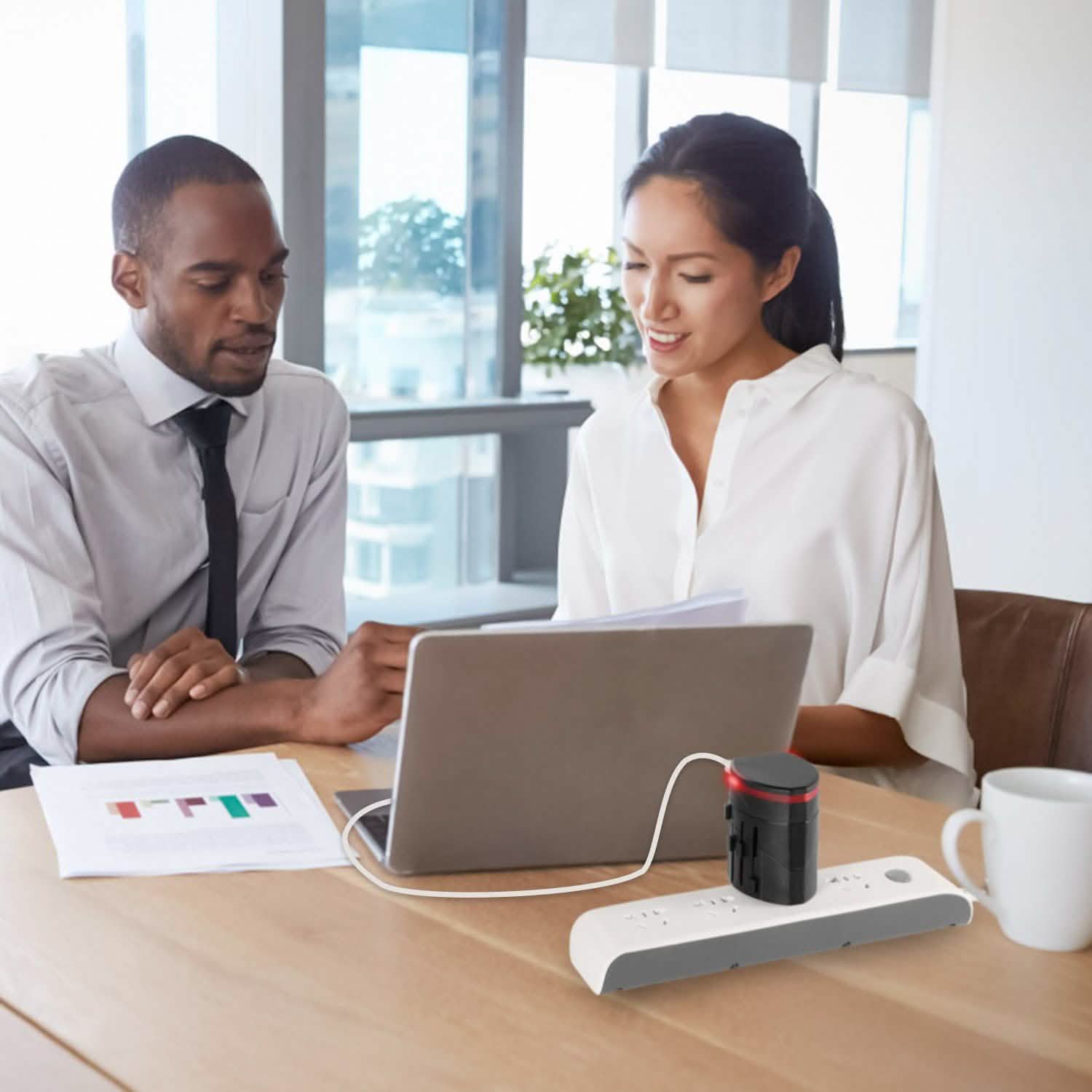 Universal Travel Power Adapter All in One Wall Charger Batteries & Power Accessories - Tophatter Daily Deals