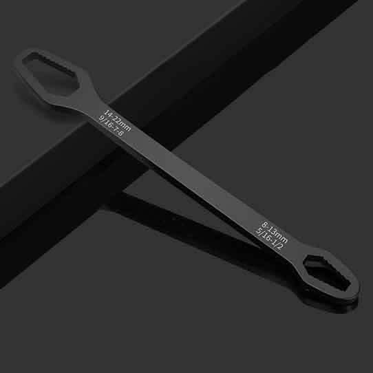 Universal Wrench Glasses Wrench 8-22mm Ratchet Spanner Black Automotive - Tophatter Daily Deals