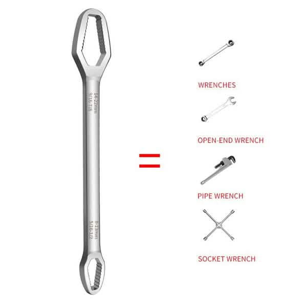 Universal Wrench Glasses Wrench 8-22mm Ratchet Spanner Automotive - Tophatter Daily Deals