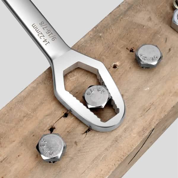 Universal Wrench Glasses Wrench 8-22mm Ratchet Spanner Automotive - Tophatter Daily Deals