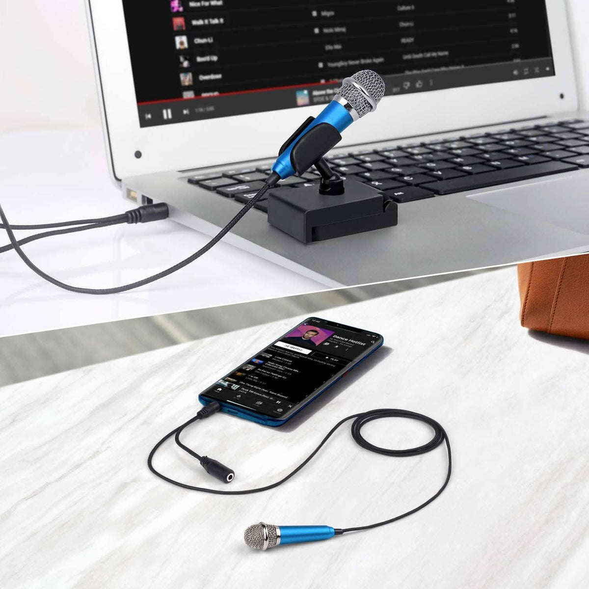 Uniwit Mini Portable Vocal/Instrument Microphone Audio Accessories - Tophatter Daily Deals
