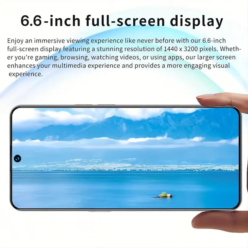 Unlocked Smartphone 4GB 64GB Large 6.6 inch HD Display Dual SIM 4G LTE Unbranded Smartphone - Tophatter Daily Deals