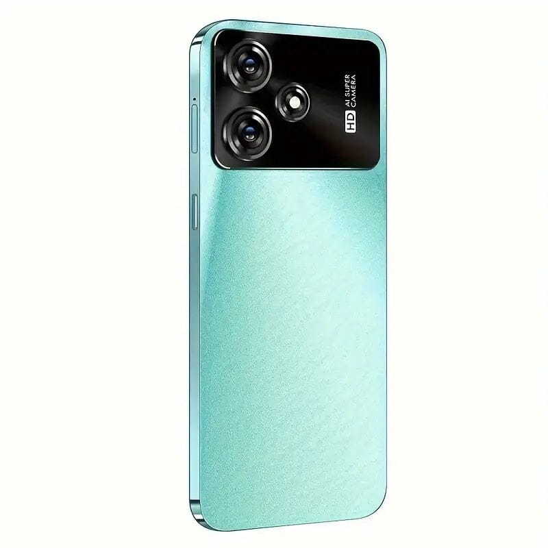 Unlocked Smartphone 4GB 64GB Large 6.6 inch HD Display Dual SIM 4G LTE Green Unbranded Smartphone - Tophatter Daily Deals