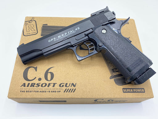 C6 6MM AIRSOFT PISTOL - Tophatter's Army Deals PISTOLS - Tophatter Daily Deals