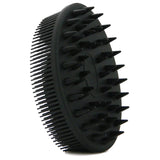 Upgrade Silicone Body Scrubber and Hair Shampoo Brush Black Bath - Tophatter Daily Deals