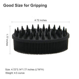Upgrade Silicone Body Scrubber and Hair Shampoo Brush Bath - Tophatter Daily Deals