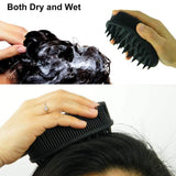 Upgrade Silicone Body Scrubber and Hair Shampoo Brush Bath - Tophatter Daily Deals