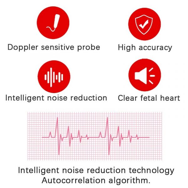 Fetal Doppler Home Pregnancy Monitor Backlit LCD Speaker - Tophatter Daily Deals
