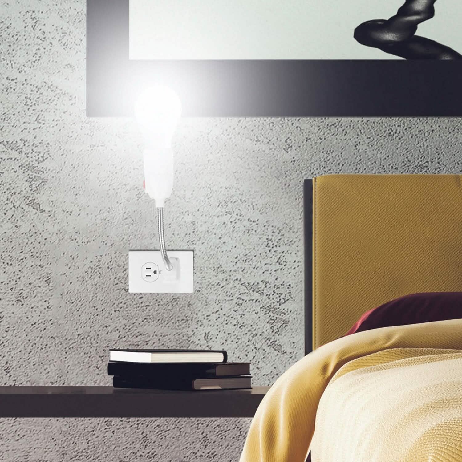 US Plug Extension Light Socket with On/Off Switch Batteries & Power Accessories - Tophatter Daily Deals