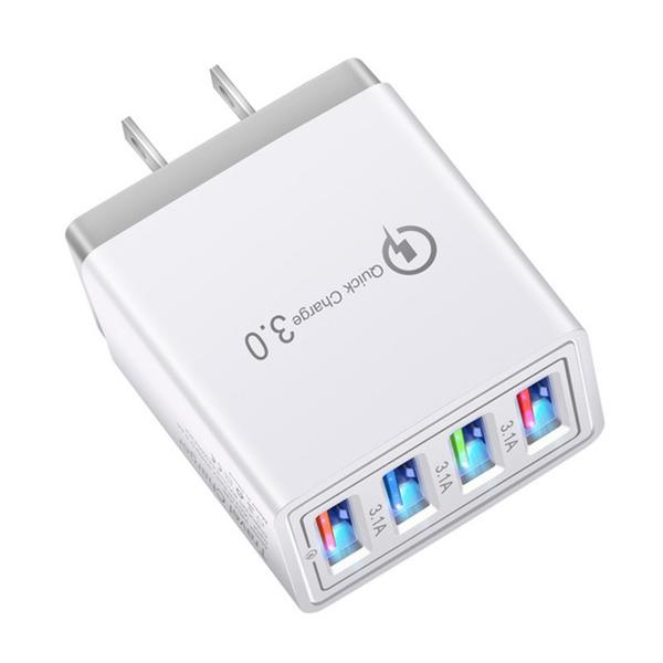 US Plug Fast Charging USB Charger Gray USB Charger - Tophatter Daily Deals