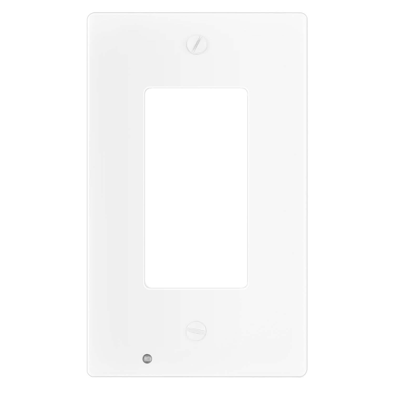 US Wall Outlet Cover Wall Plate with 3-LED Dusk To Down Sensor Night Lights Rectangle Batteries & Power Accessories - Tophatter Daily Deals