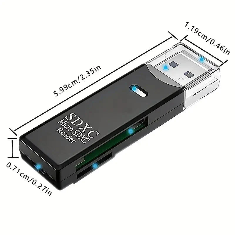 USB 2.0 SD Card Reader Micro SD Card To USB Adapter Card Reader - Tophatter Daily Deals