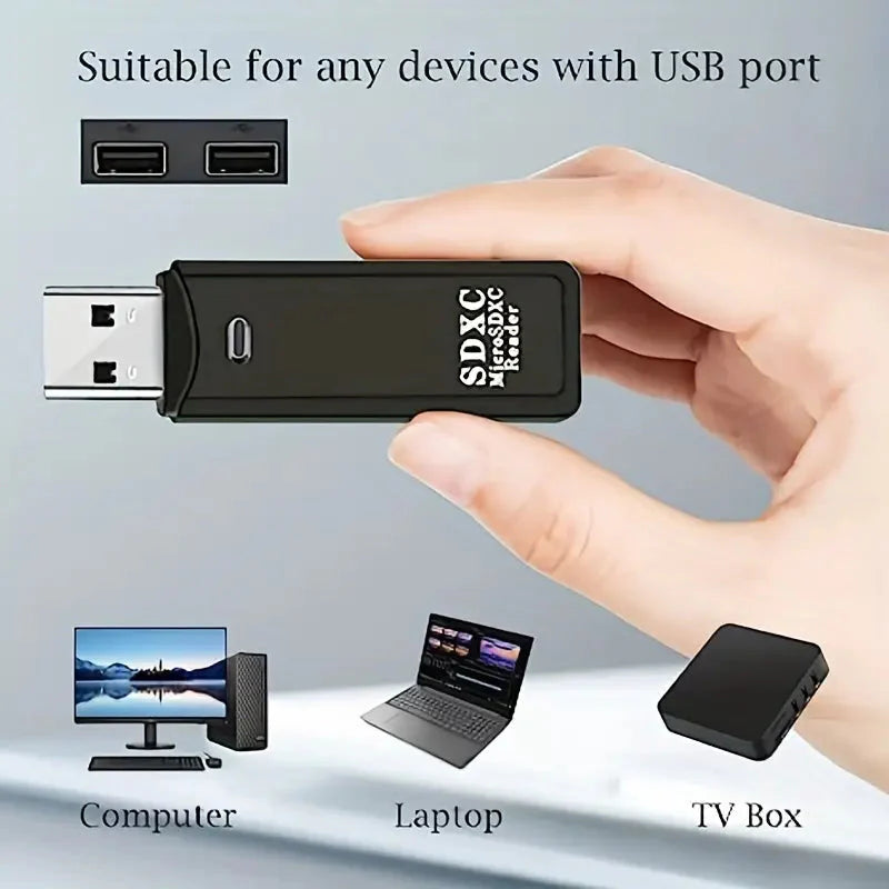USB 2.0 SD Card Reader Micro SD Card To USB Adapter Card Reader - Tophatter Daily Deals