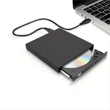 USB 2.0 Slim Protable External CD-RW Drive DVD-RW Burner Writer Player External DVD Recorder - Tophatter Daily Deals