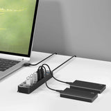 USB 3.0 HUB 7 Ports High Speed 5Gbps USB Splitter Computer Accessories - Tophatter Daily Deals