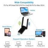 USB 3.0 WiFi Adapter AC1300 Mbps Computer Accessories - Tophatter Daily Deals