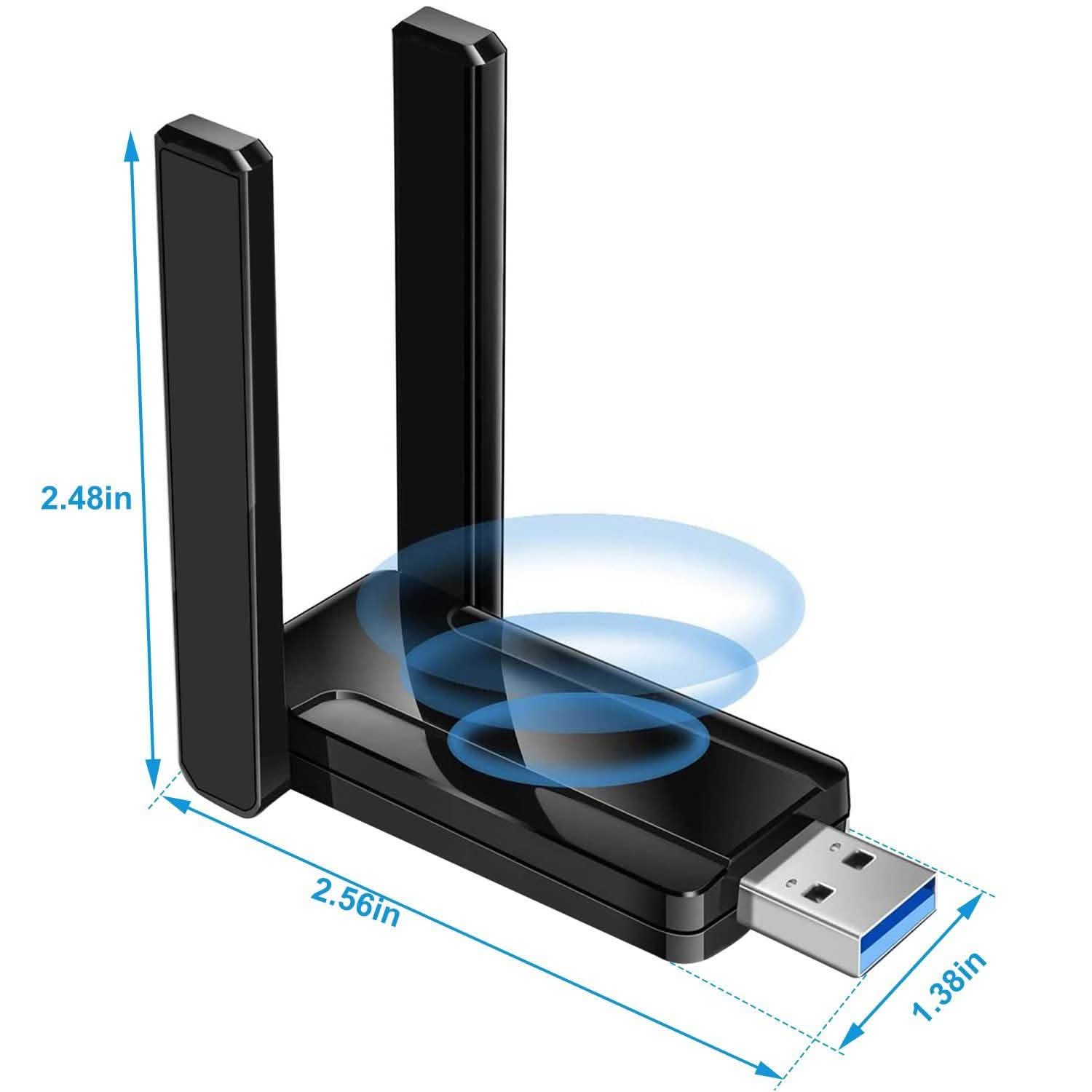 USB 3.0 WiFi Adapter AC1300 Mbps Computer Accessories - Tophatter Daily Deals