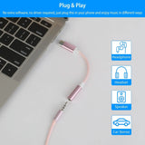 USB-C Type C Adapter Port to 3 .5mm Aux Audio Jack Mobile Accessories - Tophatter Daily Deals