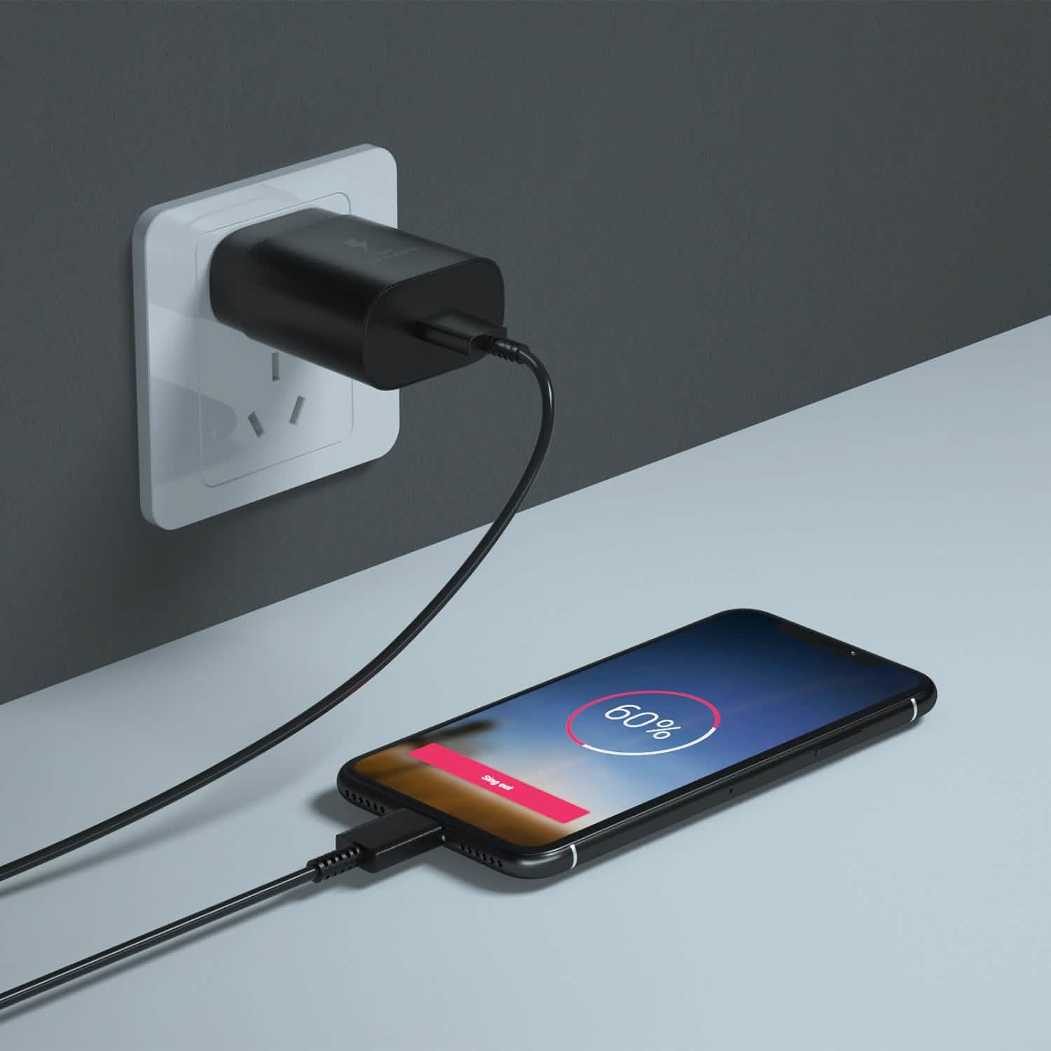 USB C Wall Charger 25W PD3.0 Mobile Accessories - Tophatter Daily Deals