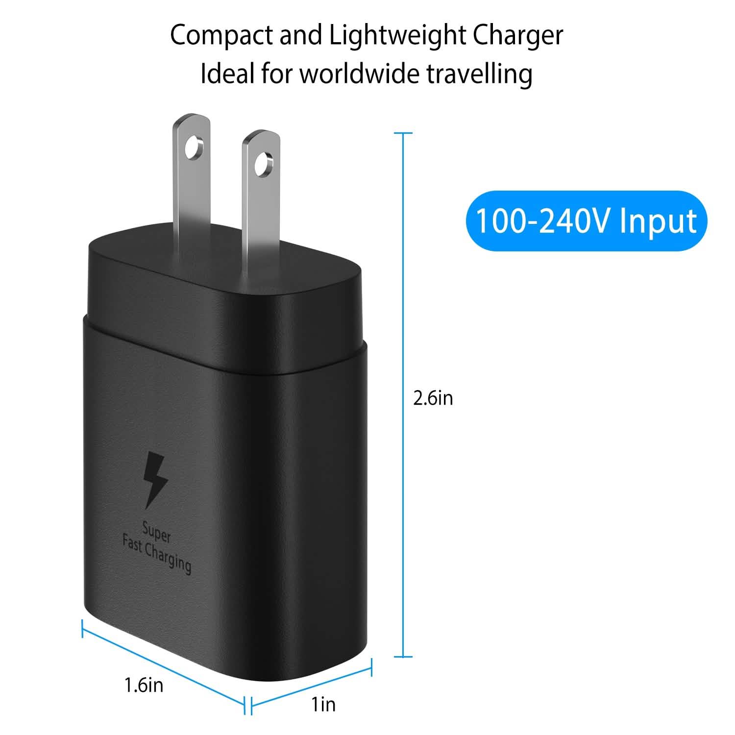 USB C Wall Charger 25W PD3.0 Mobile Accessories - Tophatter Daily Deals