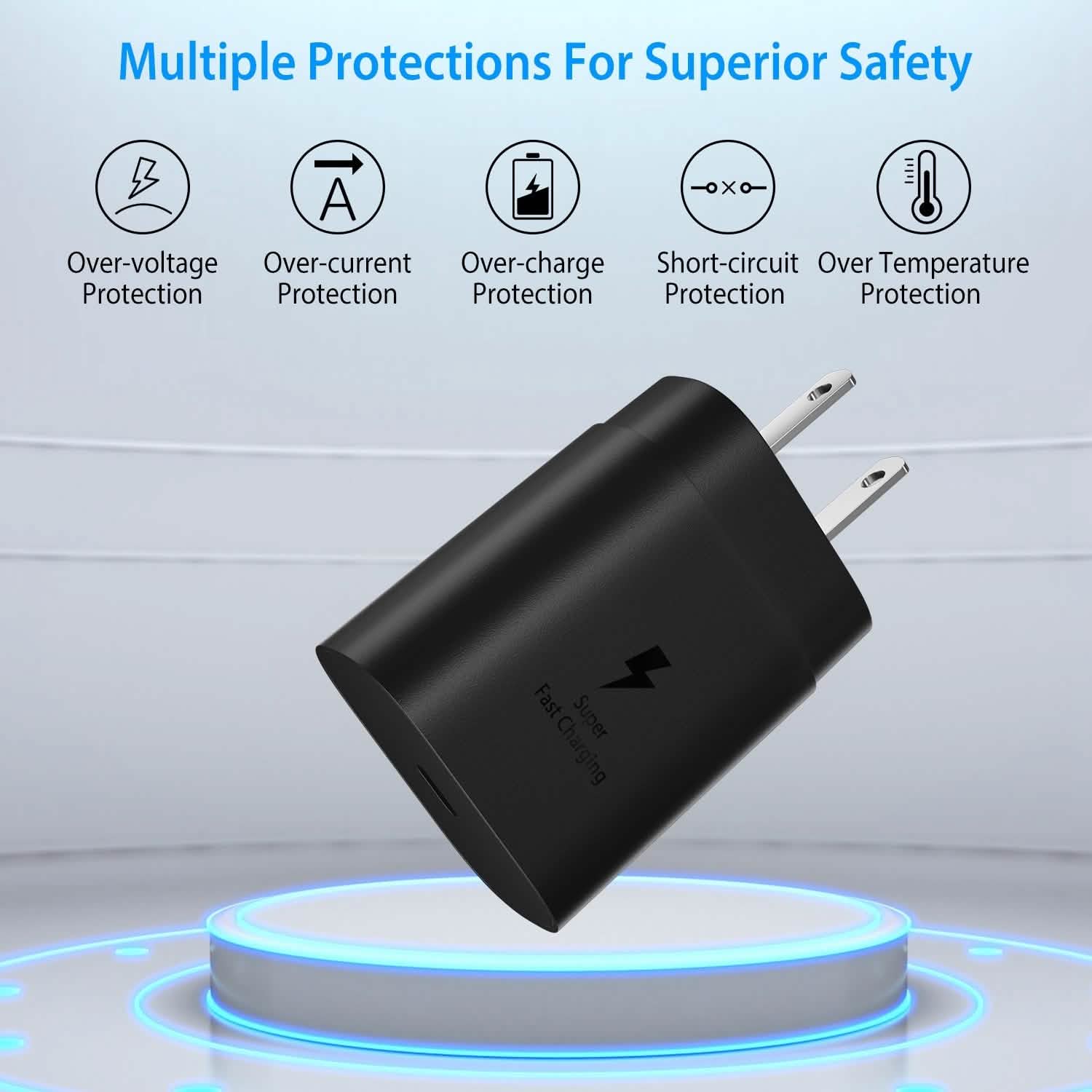 USB C Wall Charger 25W PD3.0 Mobile Accessories - Tophatter Daily Deals