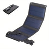 USB Foldable Solar Panel Black Power Bank - Tophatter Daily Deals