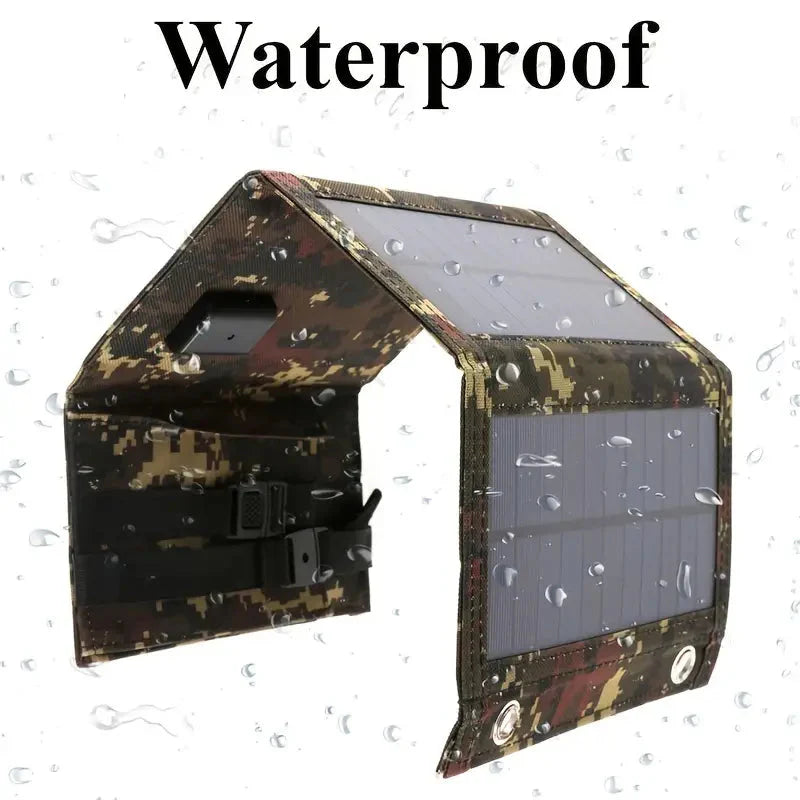 USB Foldable Solar Panel Power Bank - Tophatter Daily Deals