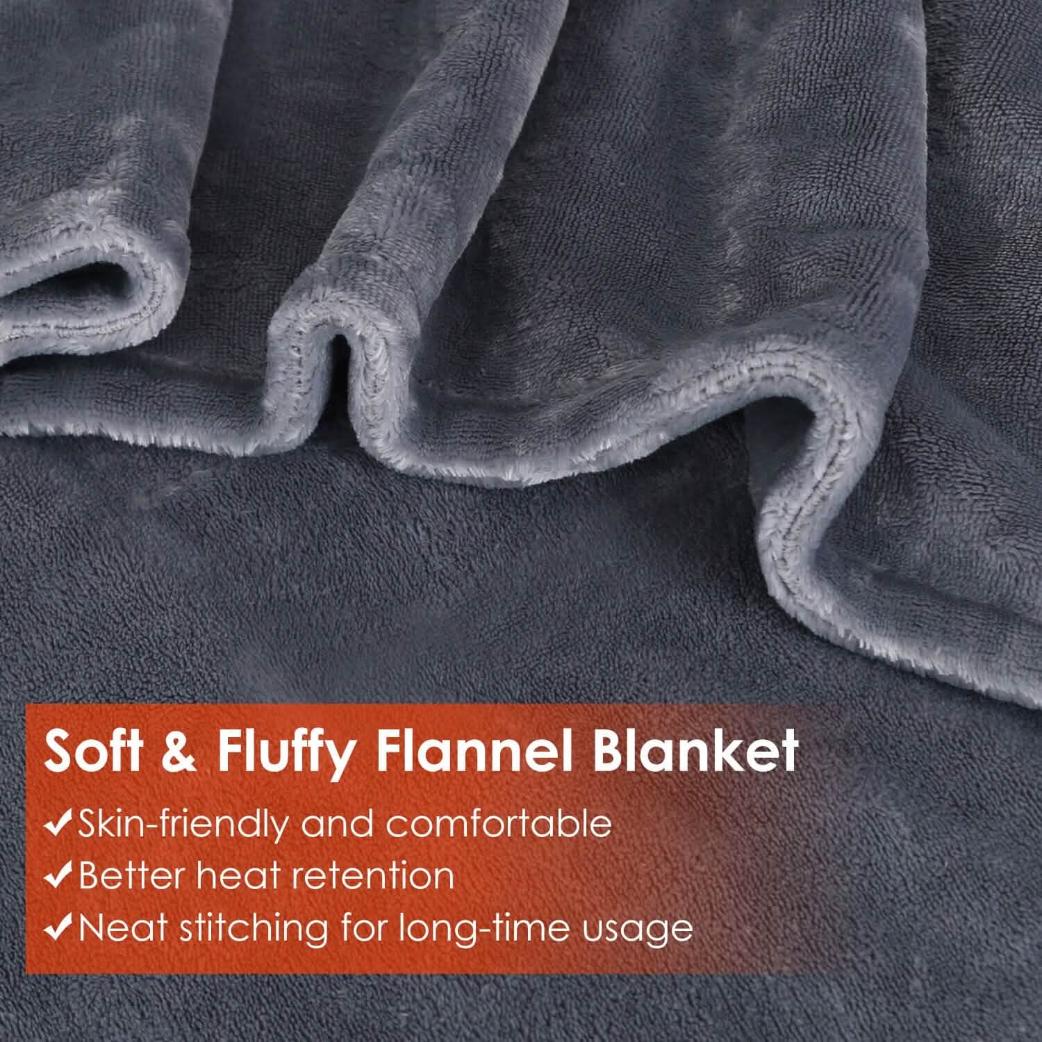 USB Heated Blanket Poncho Shawl Wrap Throw with Zipper Washable Health & Wellness - Tophatter Daily Deals