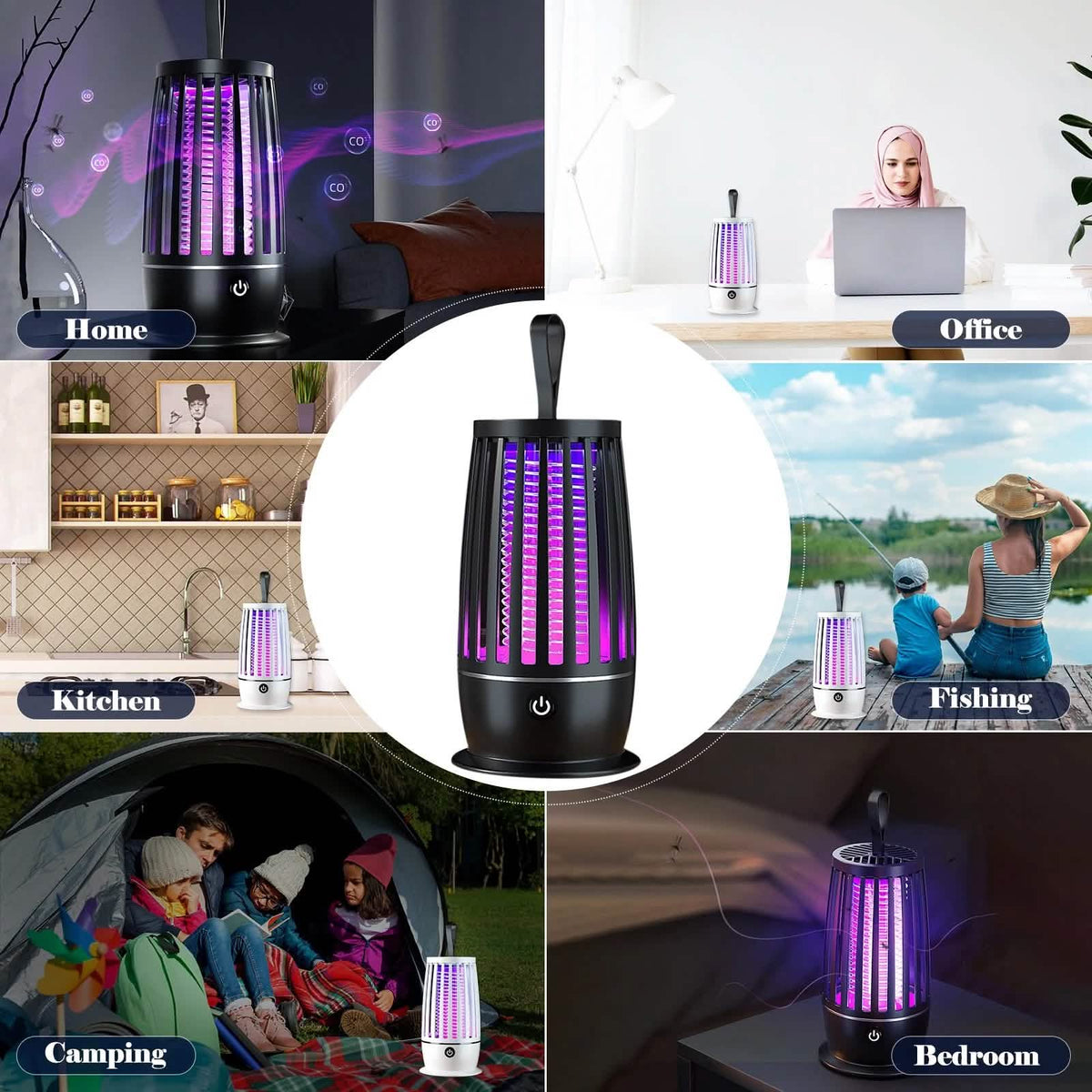USB Mosquito Killer with Warm White Night Light Pest Control - Tophatter Daily Deals